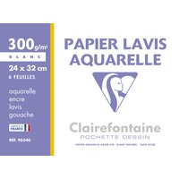 Clairefontaine Zeichenpapier, Lavis Aquarelle, 240 x 320 mm