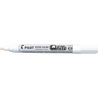 PILOT Permanent-Marker SUPER COLOR White, medium, weiß – Bild 2