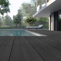 WPC Terrassendielen Komplettset (inkl. Unterkonstruktion) SAMANA - Anthrazit 50m – Bild 2