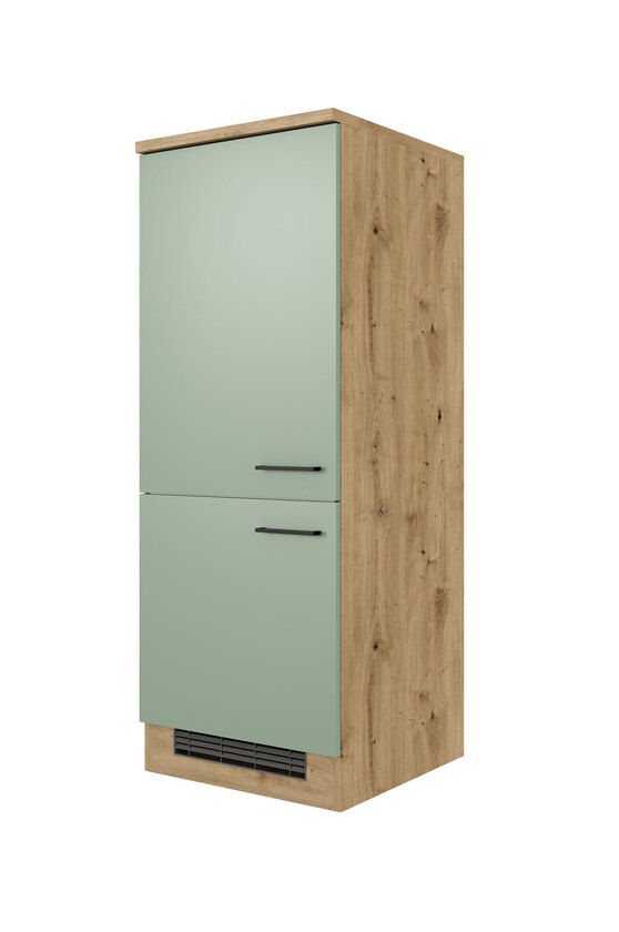 Demi-Geräteumbauschrank Cara Schilfgrün/Artisan Eiche NB 60cm – Bild 3
