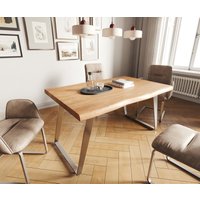 DELIFE Edge Esstisch 140x90 Akazie – Bild 2
