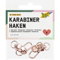 folia Karabinerhaken M, 12 x 33 mm, roségold – Bild 2