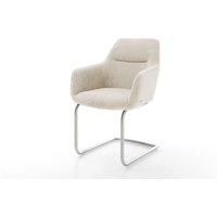Freischwinger Pejo-Flex Cord Beige Freischwinger rund Edelstahl Taschenfederkern