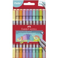 FABER-CASTELL Doppelfasermaler Pastell, 10er Etui
