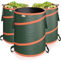 Gardebruk Popup Gartenabfallsack 3er-Set Grün je 165 Liter