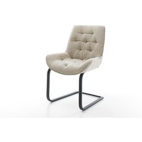 Freischwinger Taimi-Flex Webstoff Soft Beige Freischwinger flach Schwarz