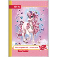 ROTH Hausaufgabenheft Klipp & Klar, Einhorn Beauty