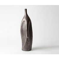 Vase Norevo B18 x T18 x H61 cm Aluminium Hämatit Gegossen