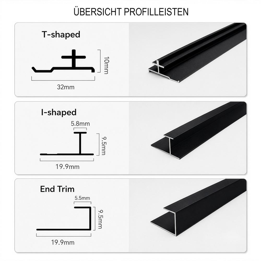 Verbindungsprofil ELI für VENOM - Abschlussprofil 2x 2.4 m – Bild 3