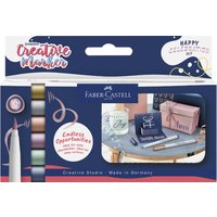FABER-CASTELL Creative Marker GOLDFABER, 6er Etui Happy