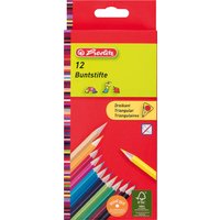 herlitz Dreikant-Buntstifte, 12er Karton-Etui
