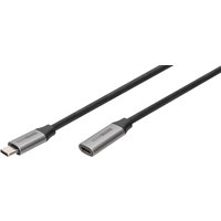 DIGITUS USB 3.0 Gen.1 Verlängerungskabel, USB-C, 1,0 m