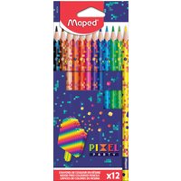 Maped Dreikant-Buntstifte PIXEL PARTY, 12er Kartonetui