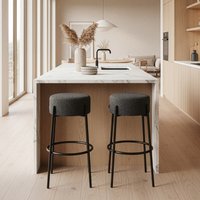 Home Deluxe 4058166435200 Barhocker Anthrazit