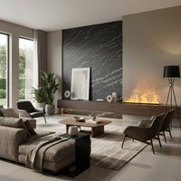SPC Wandpaneele EDA 2er Set 244x120 cm Marmor Schwarz Matt – Bild 2