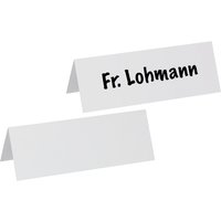 MAUL Tisch-Namensschilder, Karton, weiß, (B)210 x (H)75 mm
