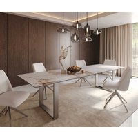 DELIFE Edge Esstisch Keramik Edelstahl – Bild 2