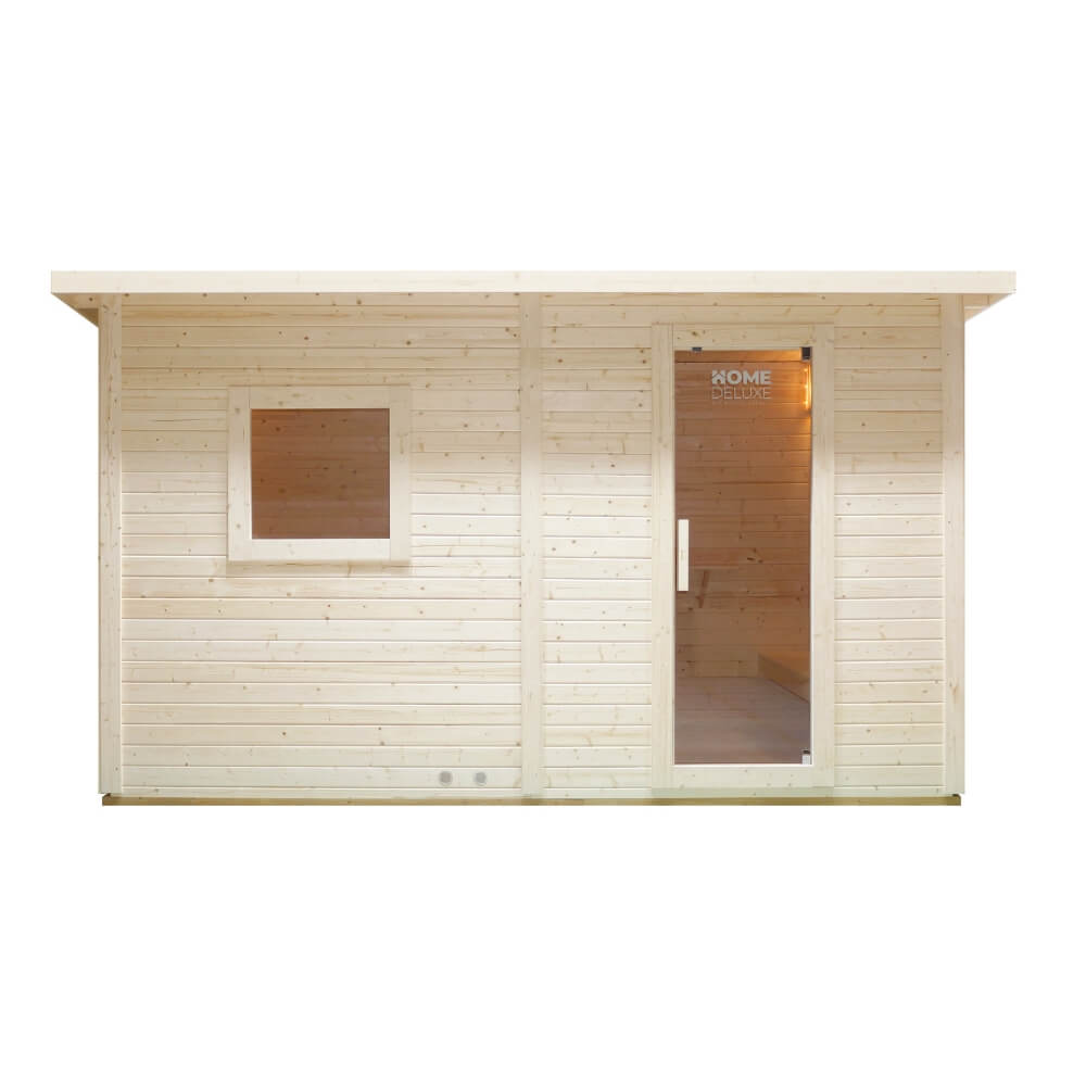 Saunahaus Outdoor mit Vorraum TALO XL - 400 x 217 cm für 5 Personen – Bild 5