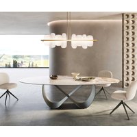 DELIFE Edge Oval Esstisch Keramik