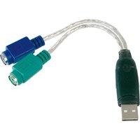 DIGITUS USB 1.1 - 2 x PS/2 Adapterkabel, 180 mm