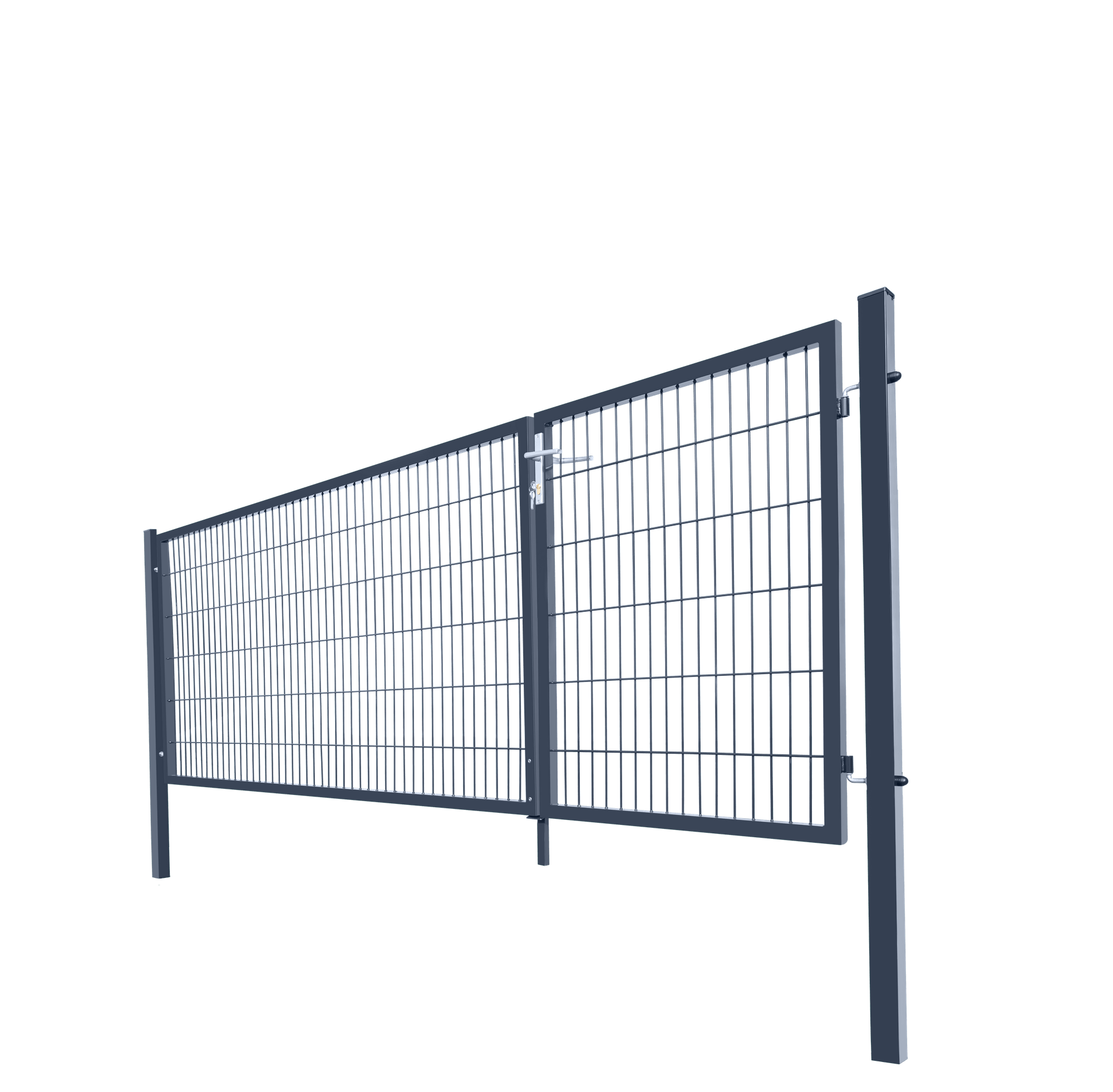 Doppelflügel Gartentor ADITUS - 120 x 350 cm Anthrazit – Bild 3
