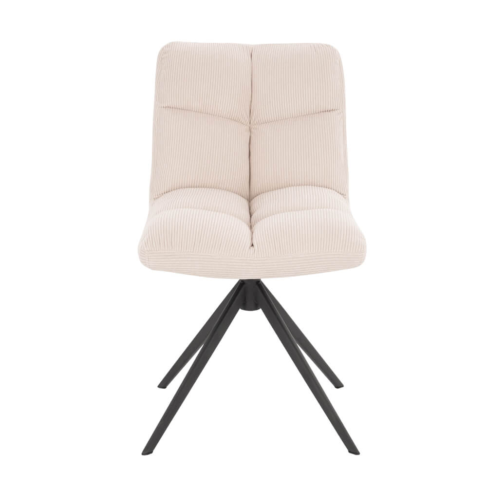 Esszimmerstuhl drehbar CordNODA 4er Set Creme – Bild 5