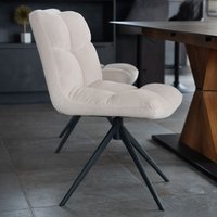 Esszimmerstuhl drehbar CordNODA 4er Set Creme
