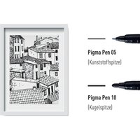 SAKURA Faserschreiber PIGMA PEN, 3er Etui, schwarz