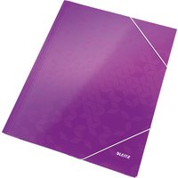 LEITZ Eckspannermappe WOW, DIN A4, Karton, violett – Bild 2