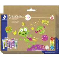 STAEDTLER Fingerfarbe Noris junior NEON, 6er Kartonetui – Bild 2