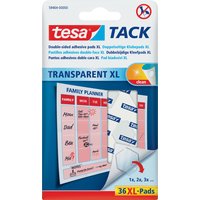 tesa TACK Klebepads XL, transparent, beidseitig klebend