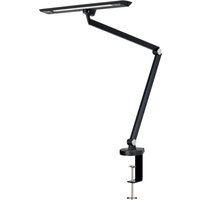 Hansa LED-Tischleuchte, Zirkon, mit Tischklemme, schwarz