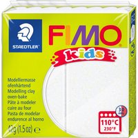 FIMO kids Modelliermasse, ofenhärtend, glitter-weiß, 42 g – Bild 2