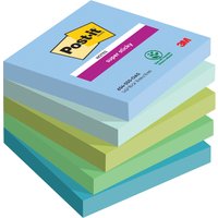Post-it Haftnotizen super sticky notes, 76 x 76 mm, Oasis – Bild 2