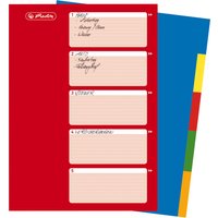 herlitz Kunststoff-Register, blanko, A4, farbig, 10-teilig – Bild 2