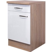 Unterschrank Valero Weiß/Braun 50 x 86 x 60 cm