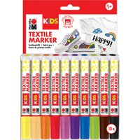 Marabu KiDS Textilmarker, 10 x 3 ml, 10er Blister – Bild 2