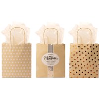 folia Papiertüten, Weihnachten, Kraftpapier, groß