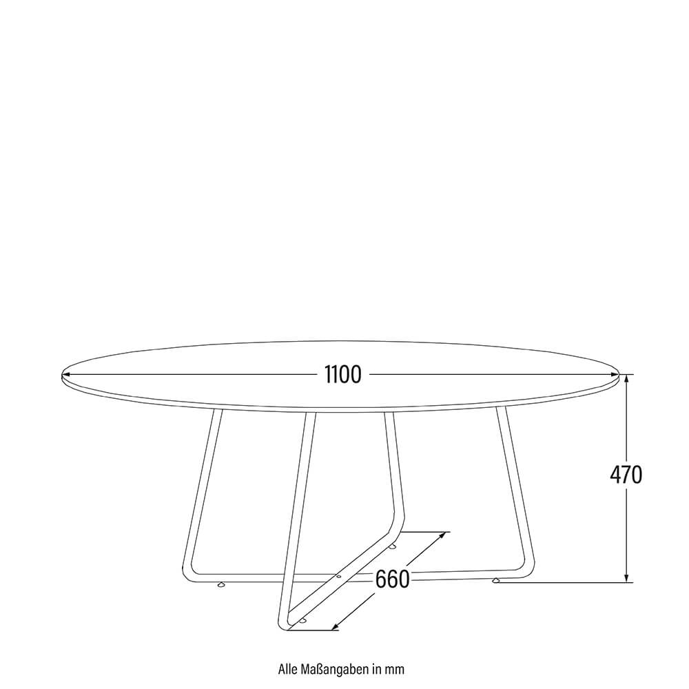 Home Deluxe 4058166273529 Couchtisch Oval – Bild 5
