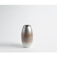 Vase Velino B22 x T22 x H44 cm Glas Mokka Opal Handgemacht