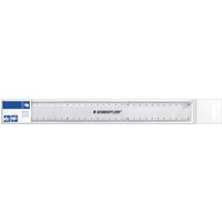 STAEDTLER Flachlineal, 300 mm, aus Kunststoff, transparent