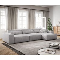 DELIFE Sirpio XL Ecksofa Silbergrau – Bild 2