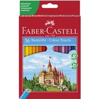FABER-CASTELL Hexagonal-Buntstifte CASTLE, 36er Kartonetui