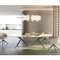 DELIFE Edge Oval Esstisch Keramik