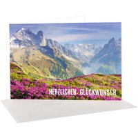 sigel Glückwunschkarten-Set, Mountain landscapes by seasons
