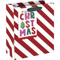 Clairefontaine Weihnachts-Geschenktüte, Streifen, klein