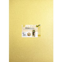 folia Glitterkarton, 500 x 700 mm, 300 g/qm, gold