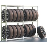 monzana Reifenregal 2er-Set 180x120x40cm verzinkt 795kg – Bild 2