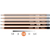 Maped Bleistift BLACK, PEPS, Härtegrad: HB