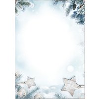 sigel Weihnachts-Motiv-Papier, Snow Star, A4, 90 g/qm